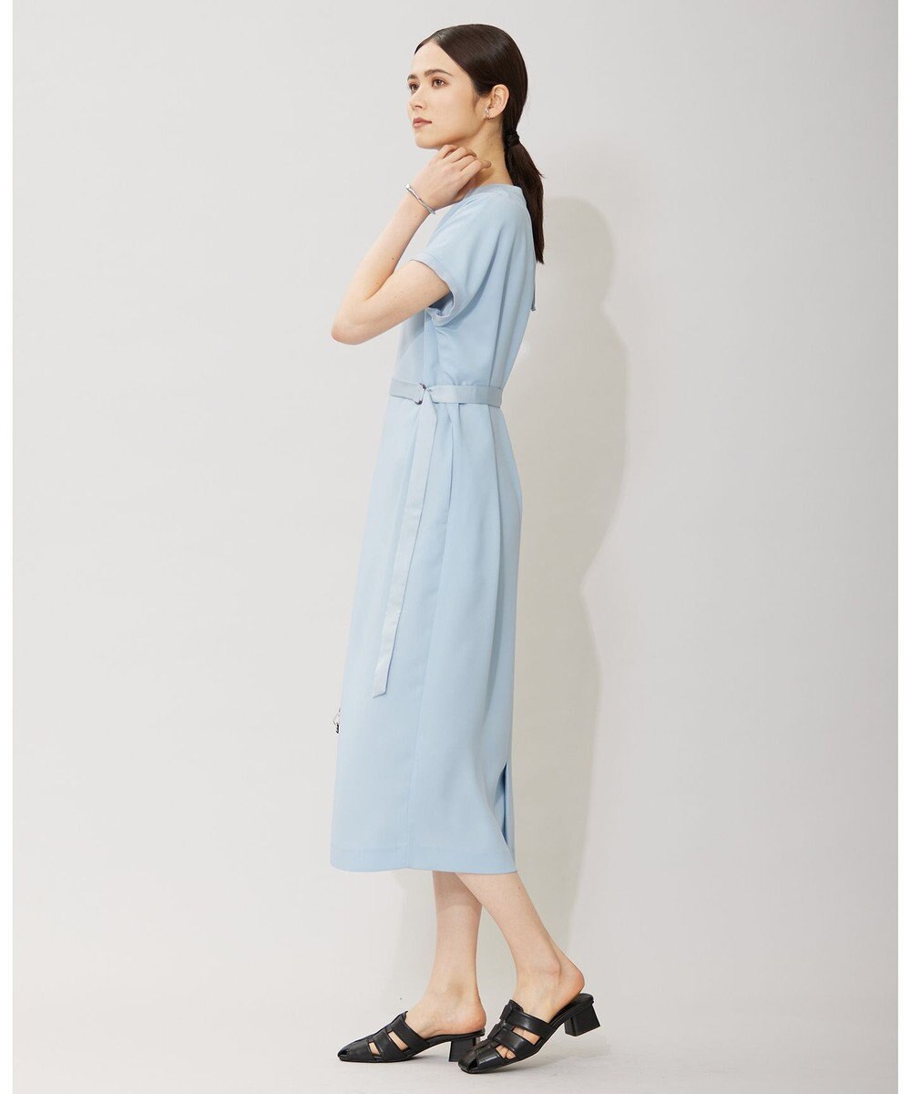 ICB 【接触冷感・UVケア・速乾・洗える】FluidBackSatin ワンピース 