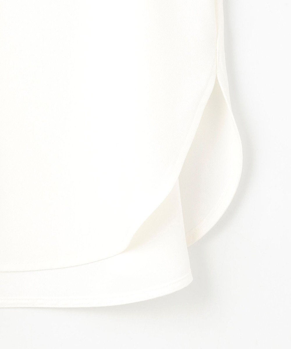 組曲 【KUMIKYOKU NAVY】ジョーゼットシフォン スタンドフリルブラウス 