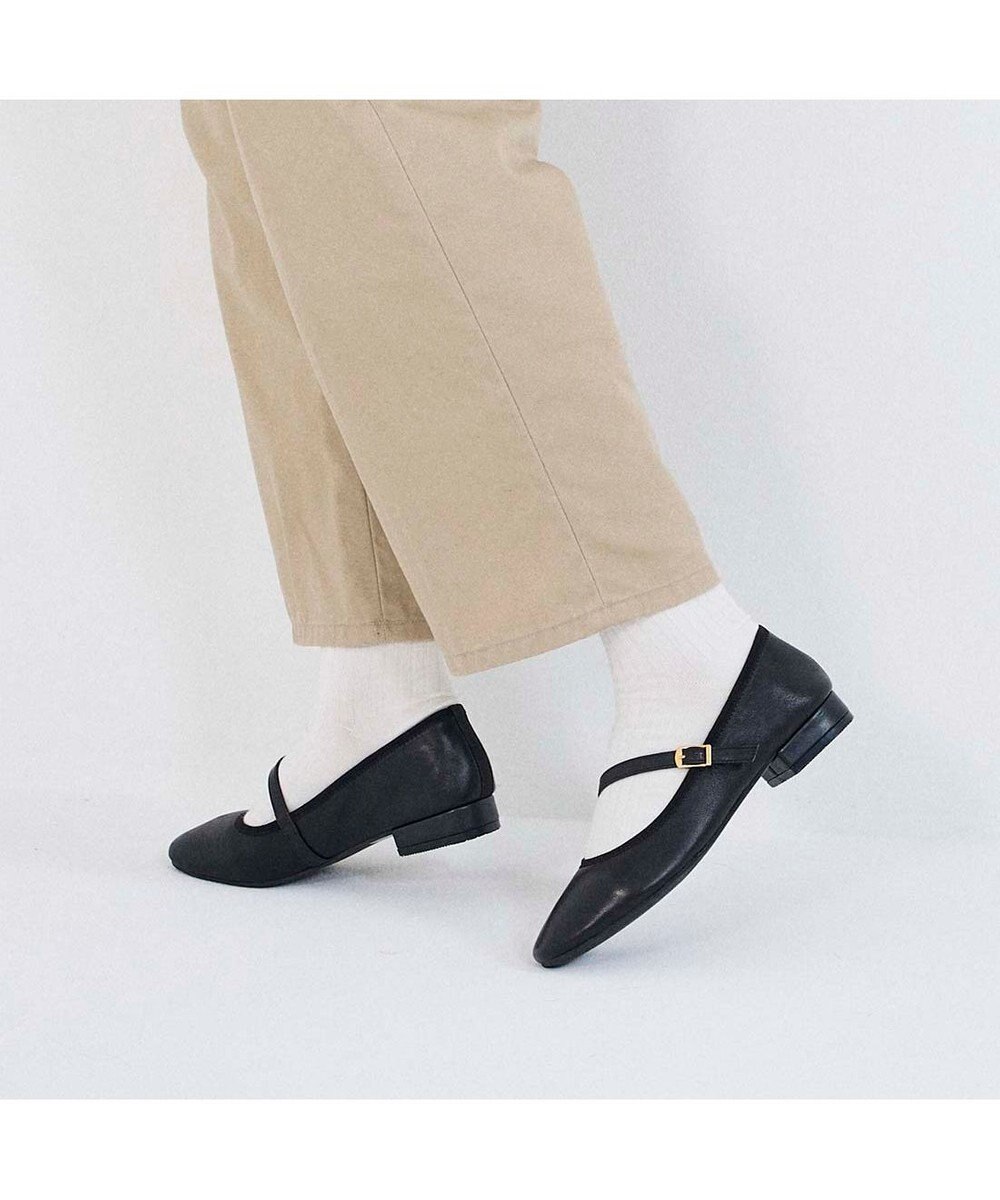 ing アシンメトリーメリージェーンパンプス 