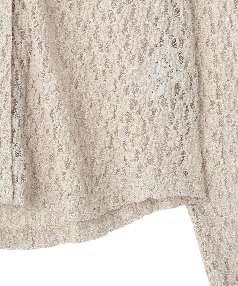 Green Parks 衿付きレースカットプルオーバー 