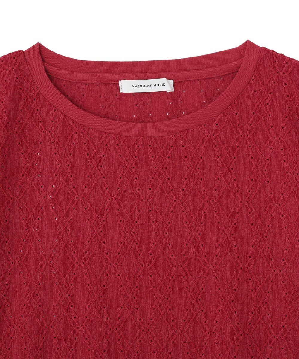 AMERICAN HOLIC フレンチスリーブ総レースプルオーバー 