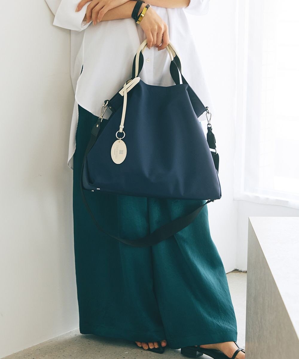 TOPKAPI 【TREASURE TOPKAPI】ストライプハンドル ナイロン 2way トートバッグ A4対応 