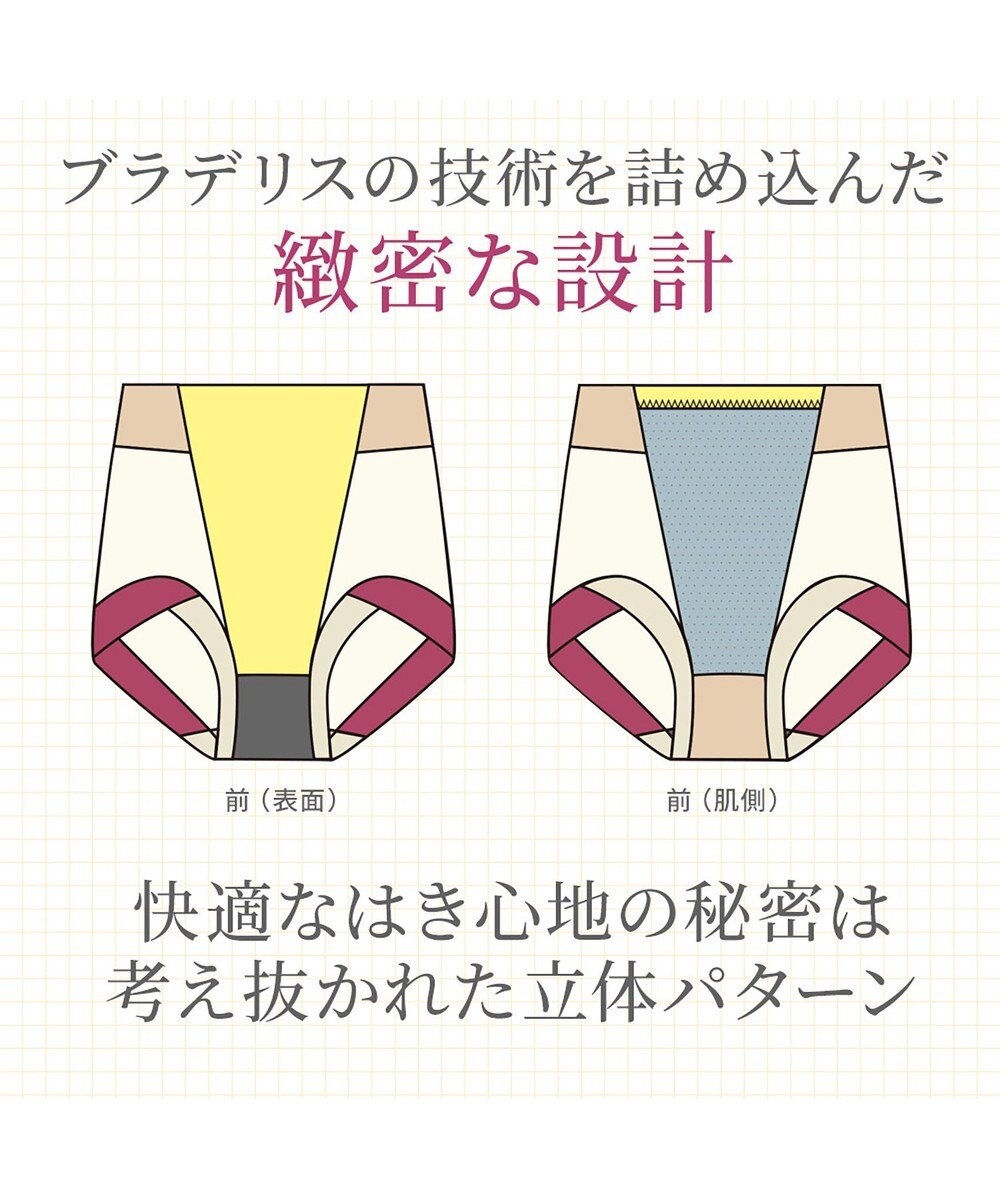 BRADELIS New York 【BRADELIS NewYork peace】綿混楽々ハイウエストショーツ24 