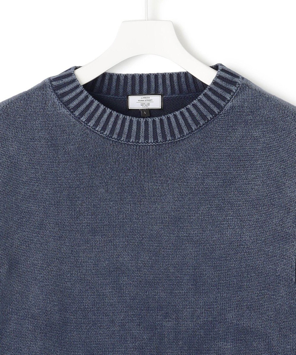 J.PRESS YORK STREET 【UNISEX】ピグメントコットン ガンジーニット 