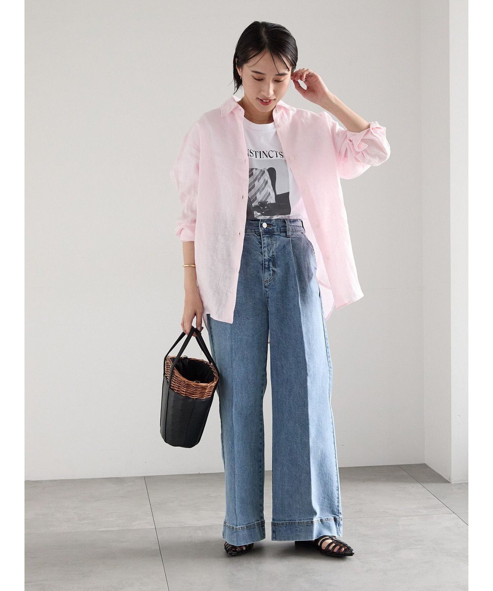 Te chichi フレンチリネンシャツ 