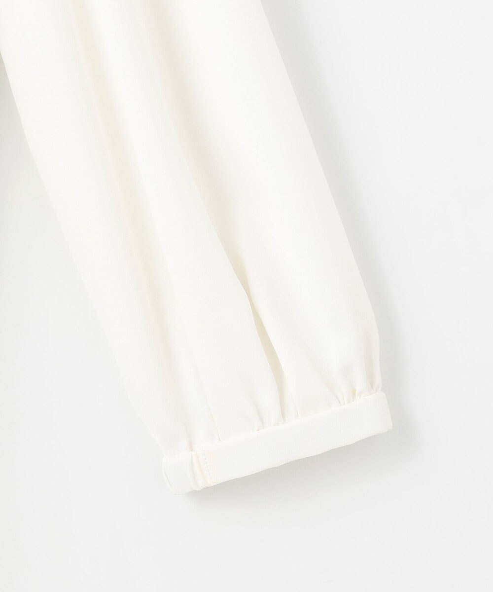 組曲 【KUMIKYOKU NAVY】ジョーゼットシフォン スタンドフリルブラウス 