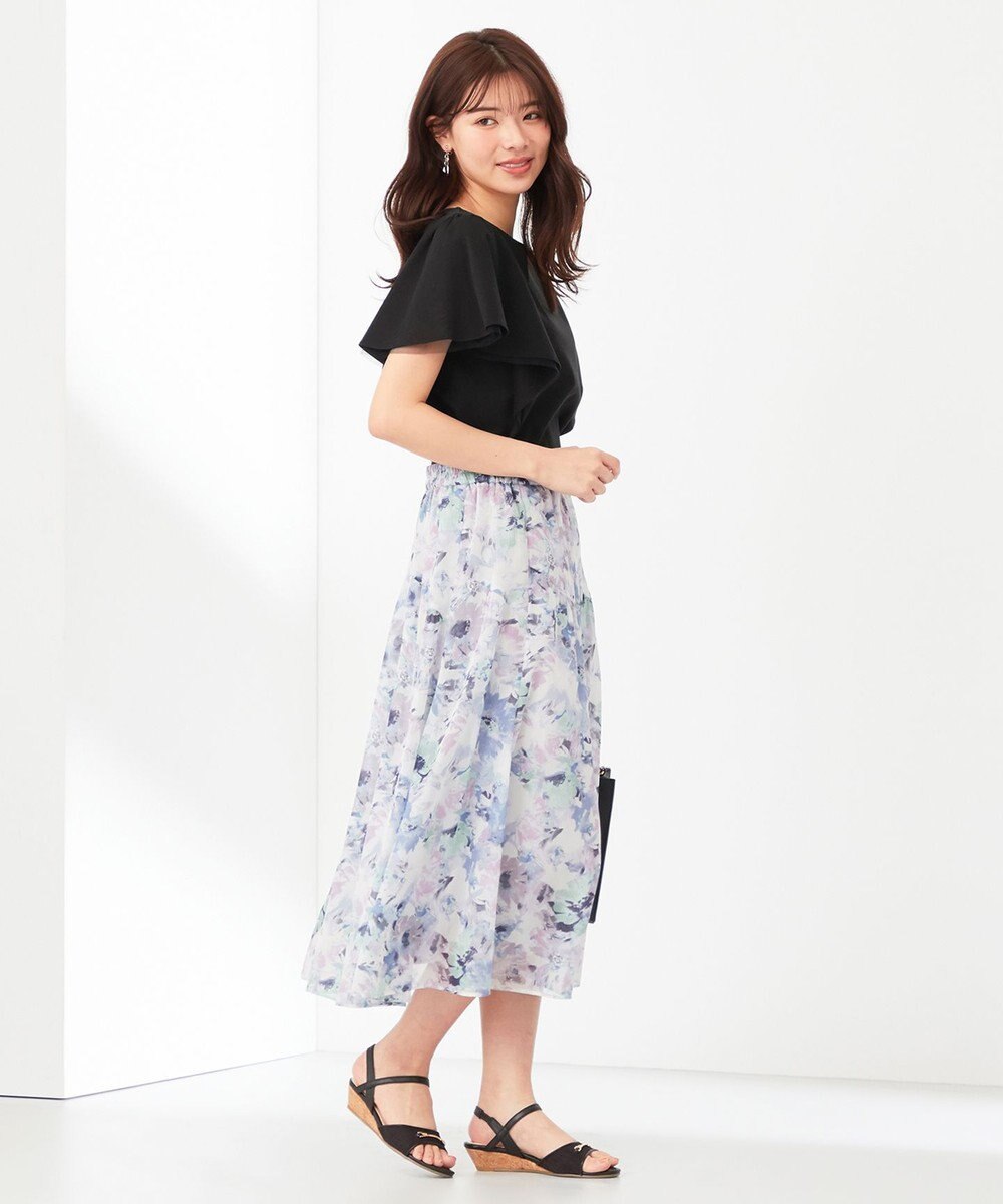 ANY SIS 【接触冷感】360°好印象フリルスリーブ カットソー 