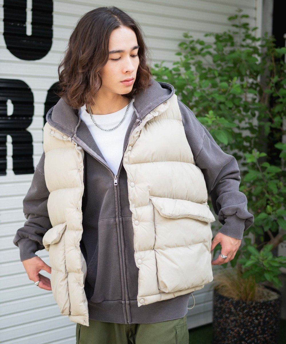 WEGO カラーナイロンパテッドベスト 