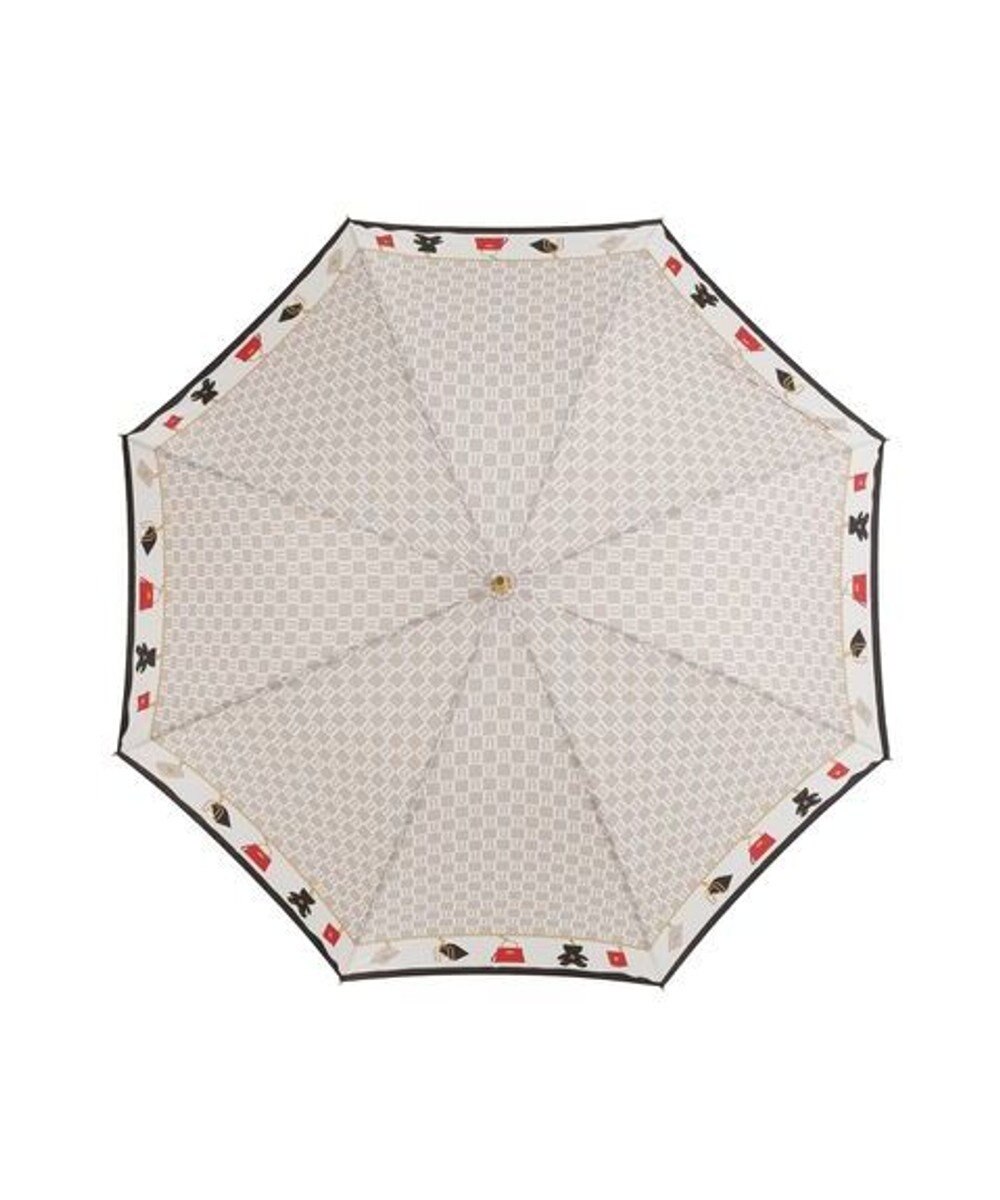 MOONBAT FURLA 長傘 チャーム＆ロゴプリント UV 耐風 日本製 