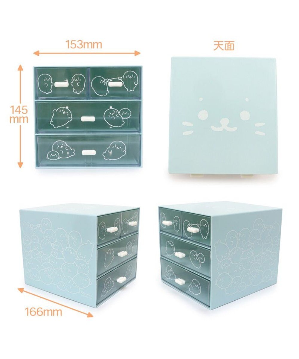 Mother garden しろたん 卓上収納 ボックス 3段 引き出し 15.3×14.5cm 