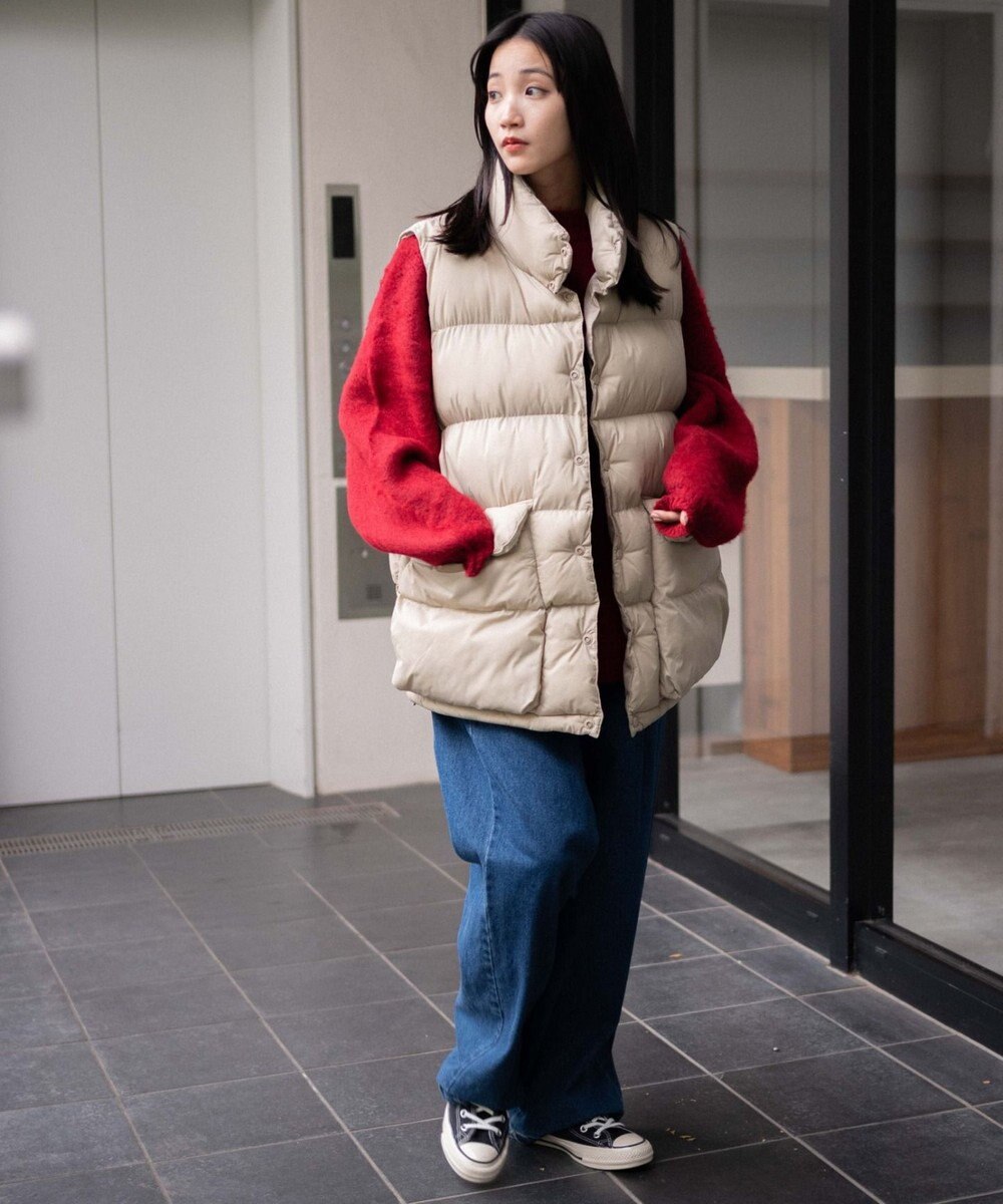 WEGO カラーナイロンパテッドベスト 