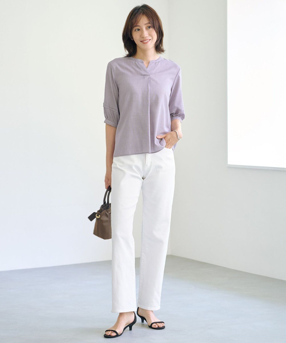 J.PRESS LADIES L 【洗える】BASIC STRETCH DENIM ボーイフィット デニム 