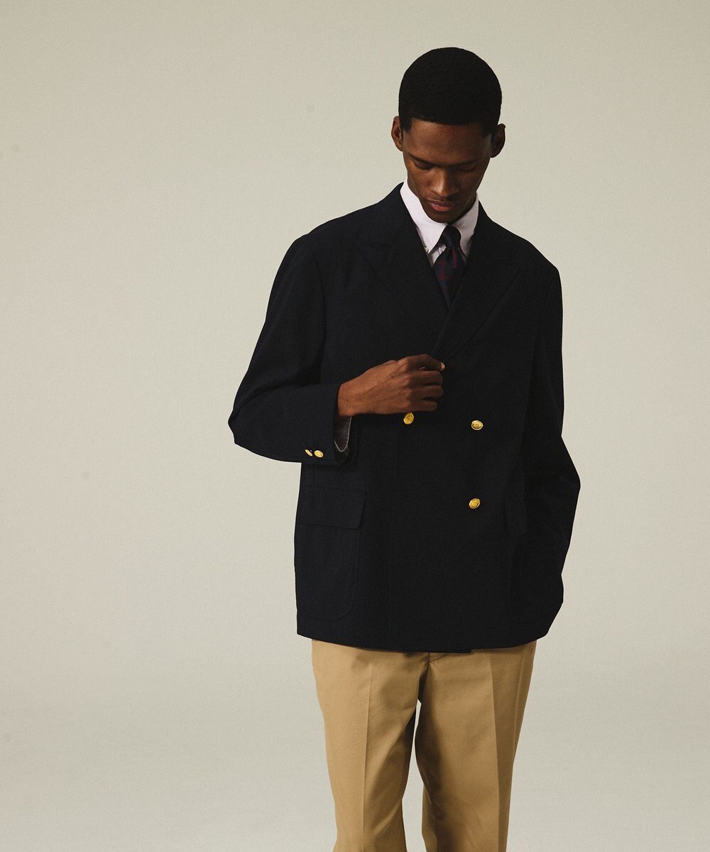 J.PRESS MEN 【J.PRESS ORIGINALS】【UNISEX】Cotton Broad Cloth B.D. Shirt / Baggy-Fit 