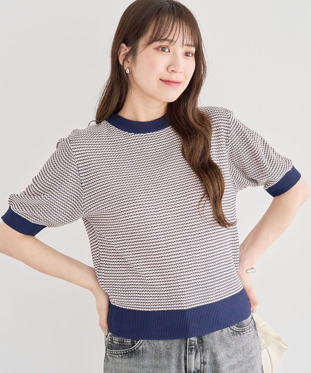 Green Parks ・ｓｗｉｎｇ　ｂｙ　マルチカラージャカードニット 