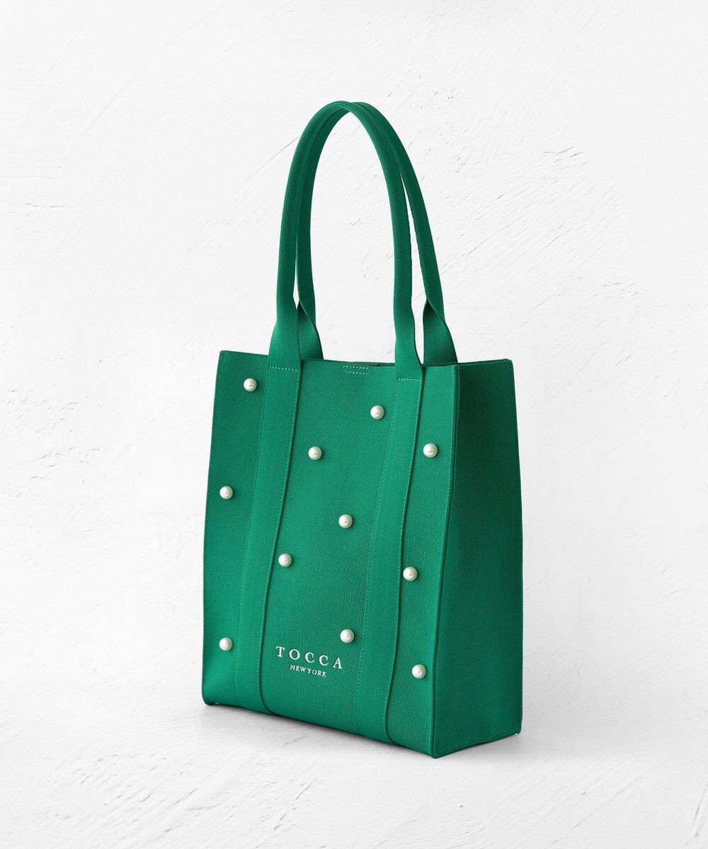 TOCCA 【ヨンア×大人百花×TOCCAコラボ】【A4サイズ対応】RHYTHM OF PEARL KNITBAG ニットバッグ 