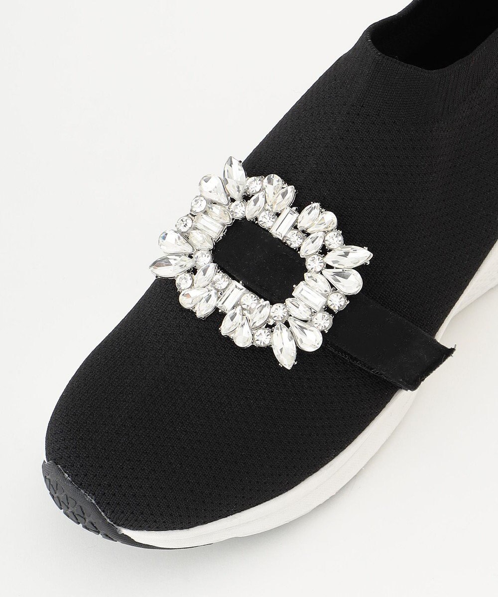 Feroux ビジュー付きニット スニーカー 