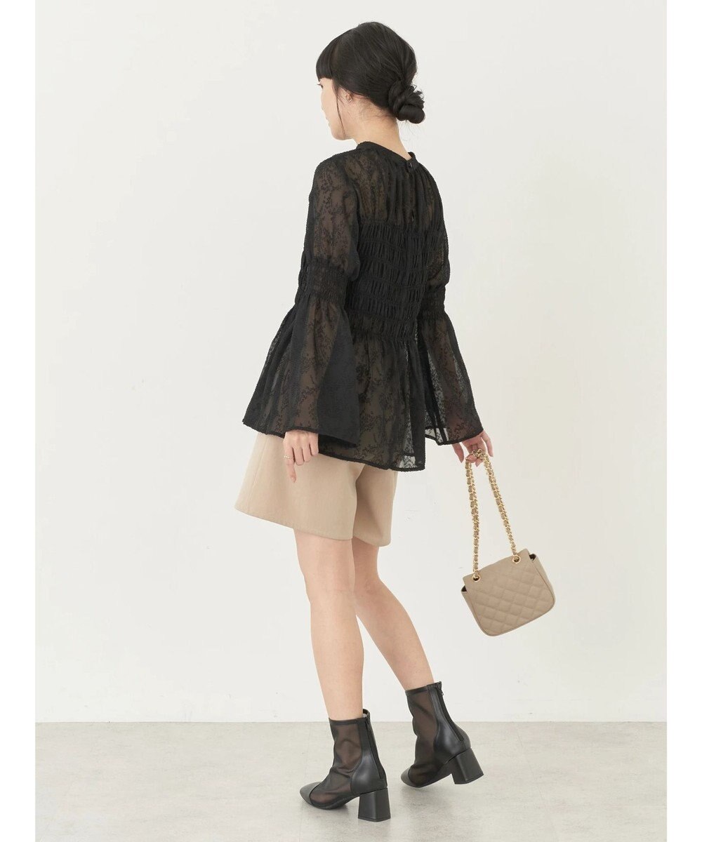 earth music&ecology ジャガードシャーリングプルオーバー 