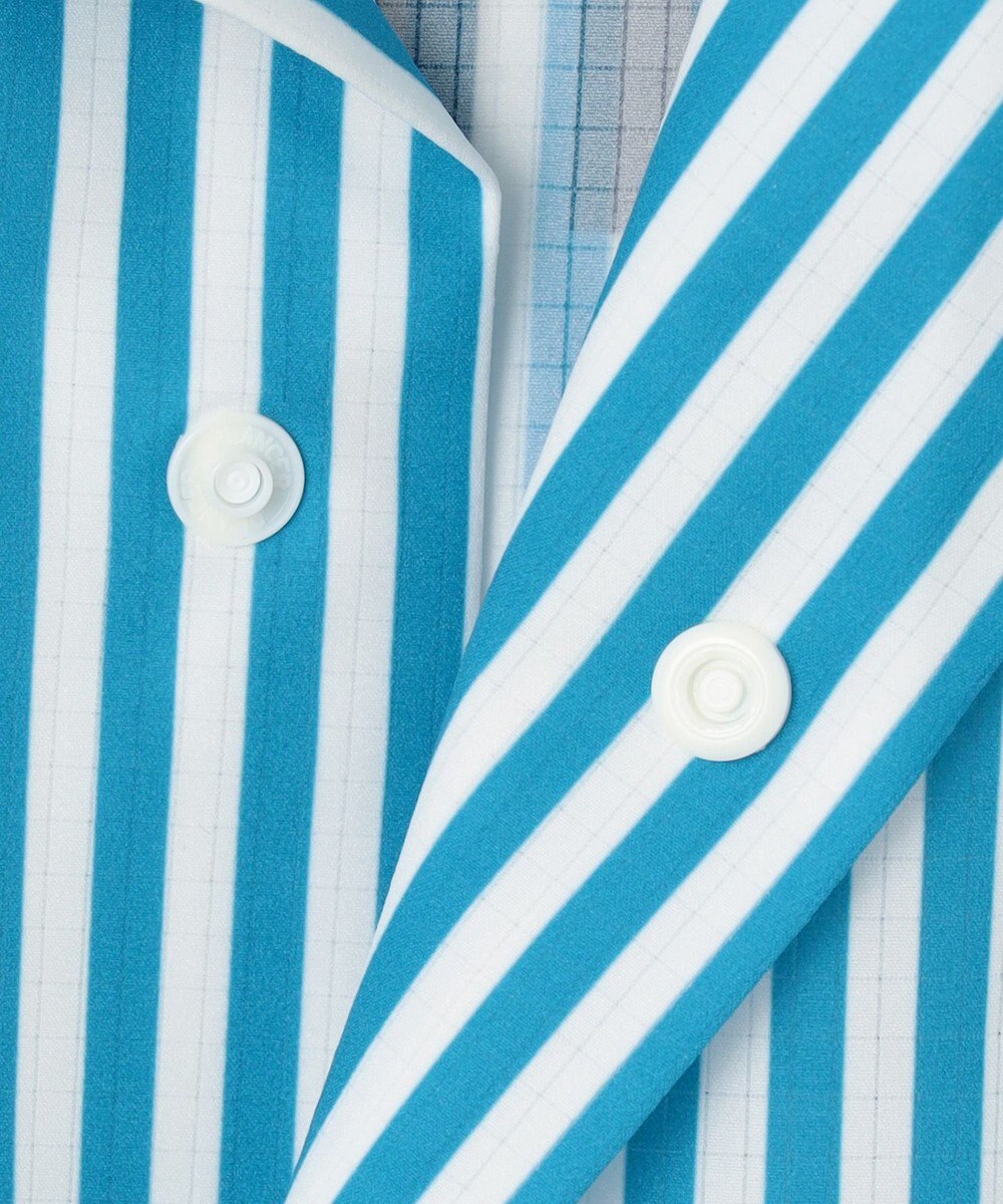 PW CIRCULUS 【高通気 / 軽撥水 / 軽量のDotAir 使用】【MEN】ストライプ柄オープンカラー 