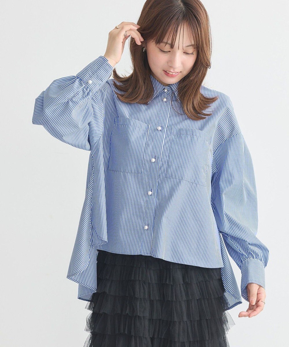 earth music&ecology オーバーフレアシャツ 