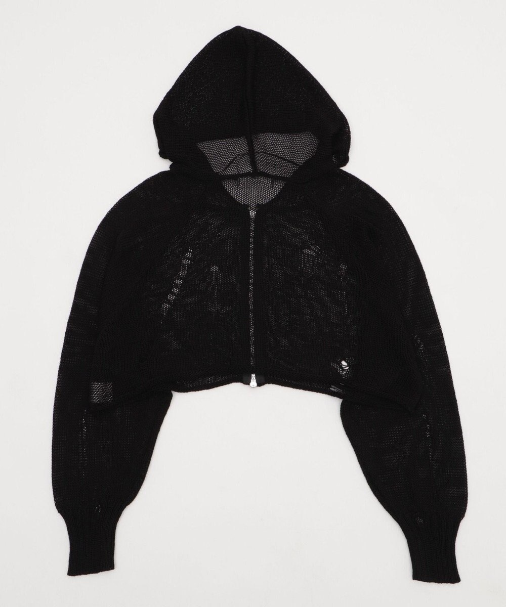 WEGO ダメージメッシュショートパーカー 