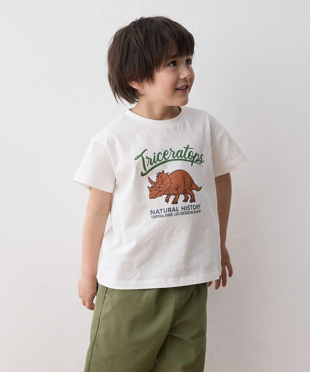 ANY KIDS 恐竜プリント 半袖 Tシャツ 