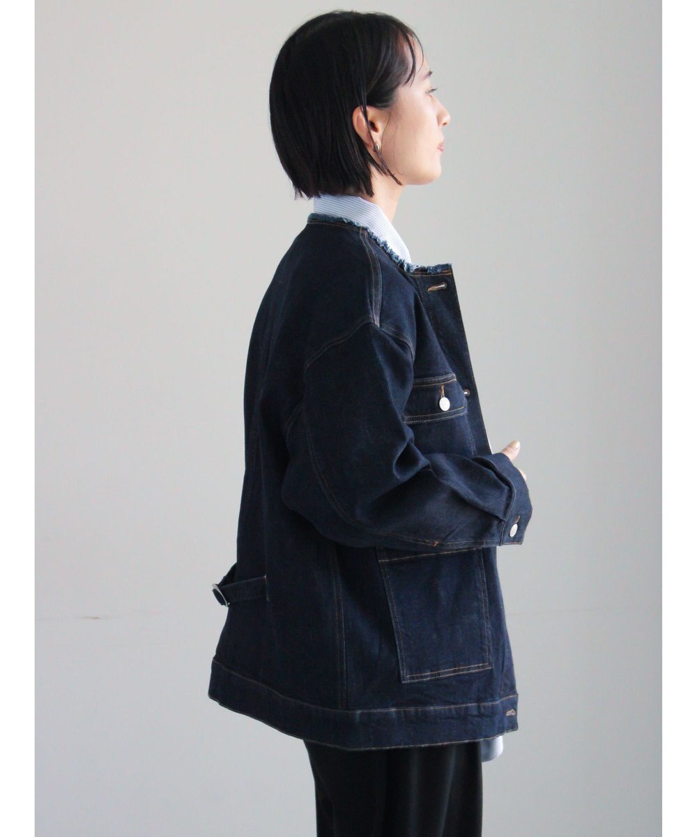 Te chichi ノーカラーデニムジャケット 