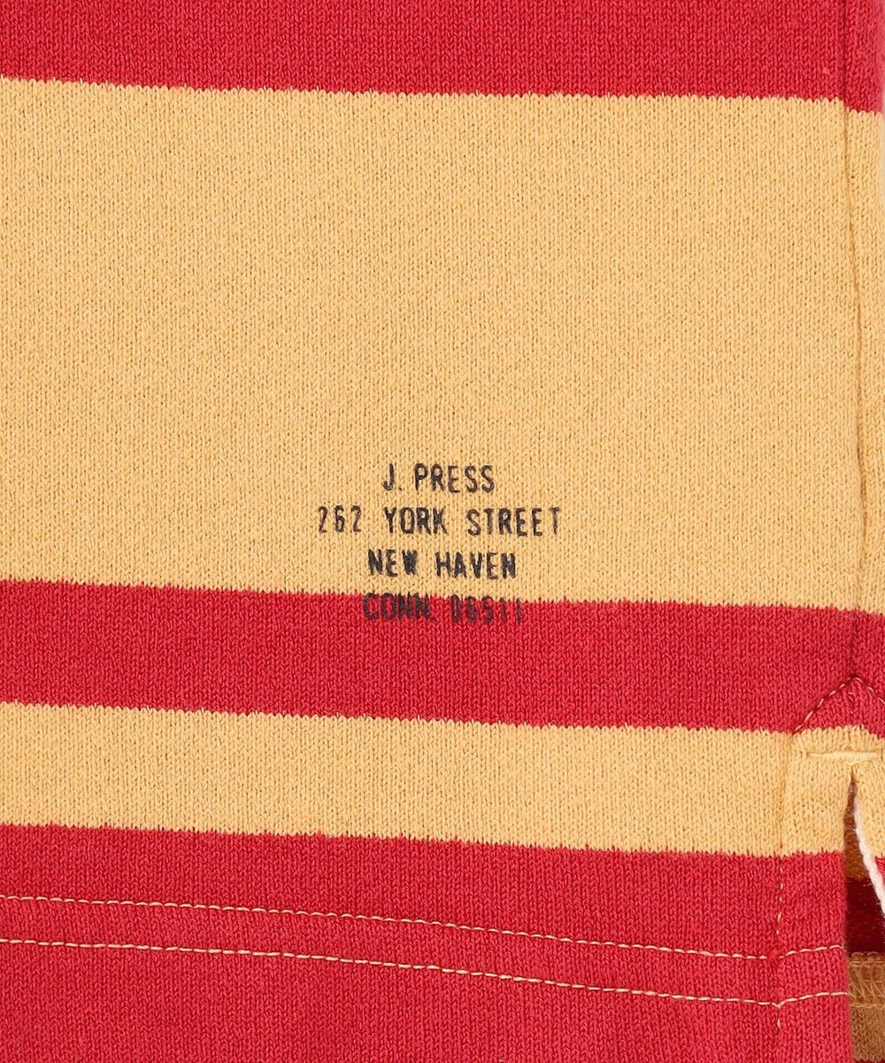 J.PRESS MEN ソフトタッチコットンマルチボーダー ラガーポロシャツ 