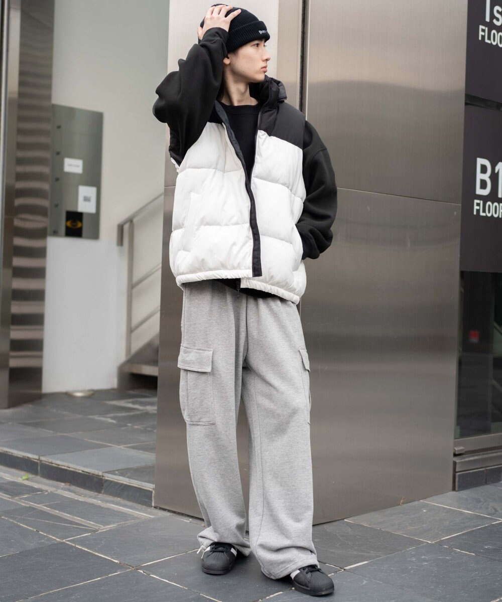 WEGO 【25年秋冬新作/ユニセックス着用ITEM/MLサイズ展開】2WAYパファーベスト 