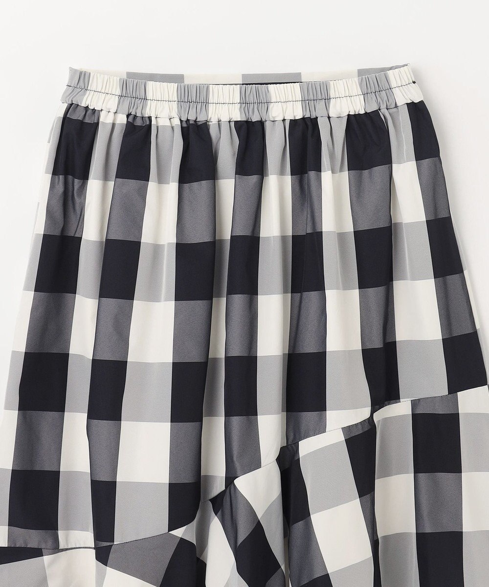 ANY L 【洗濯機可能/ウエストゴム】ビックチェックマーメイドスカート 