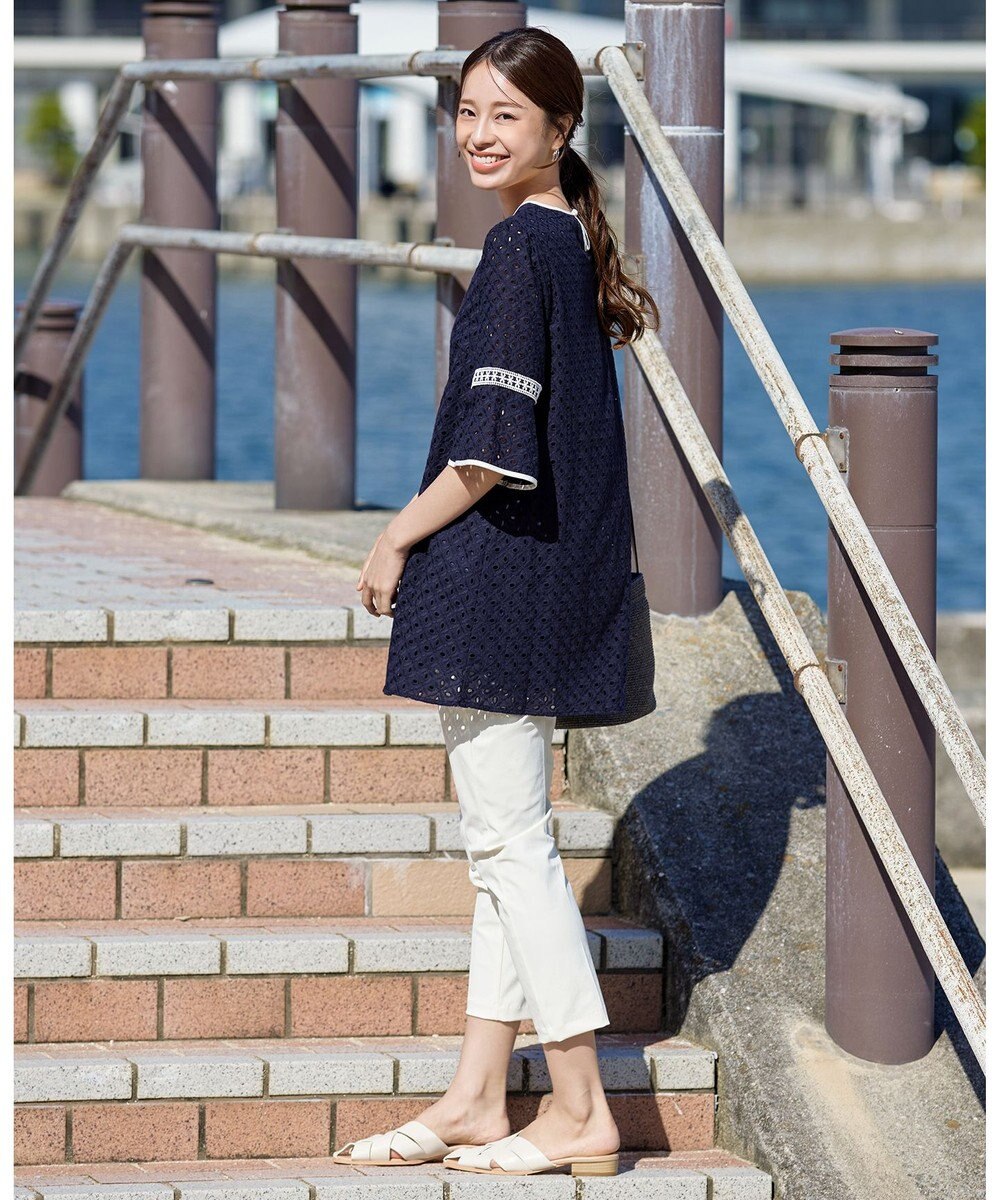 Tiaclasse 【小倉優子さん着用・日本製・洗える】サーラドライ・テーパードパンツ 