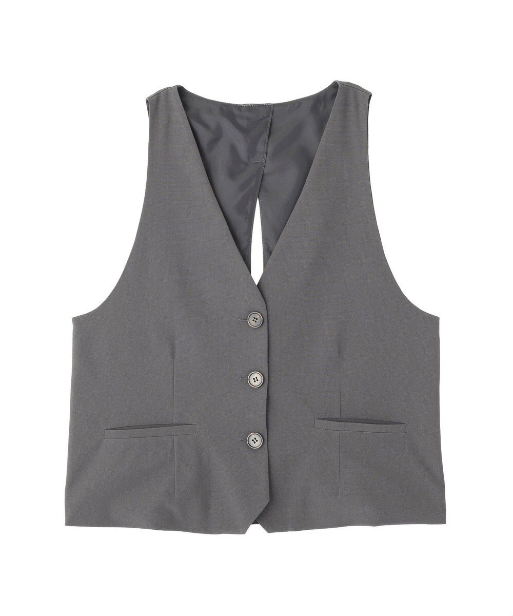 CRAFT STANDARD BOUTIQUE バックスリットショートベスト 