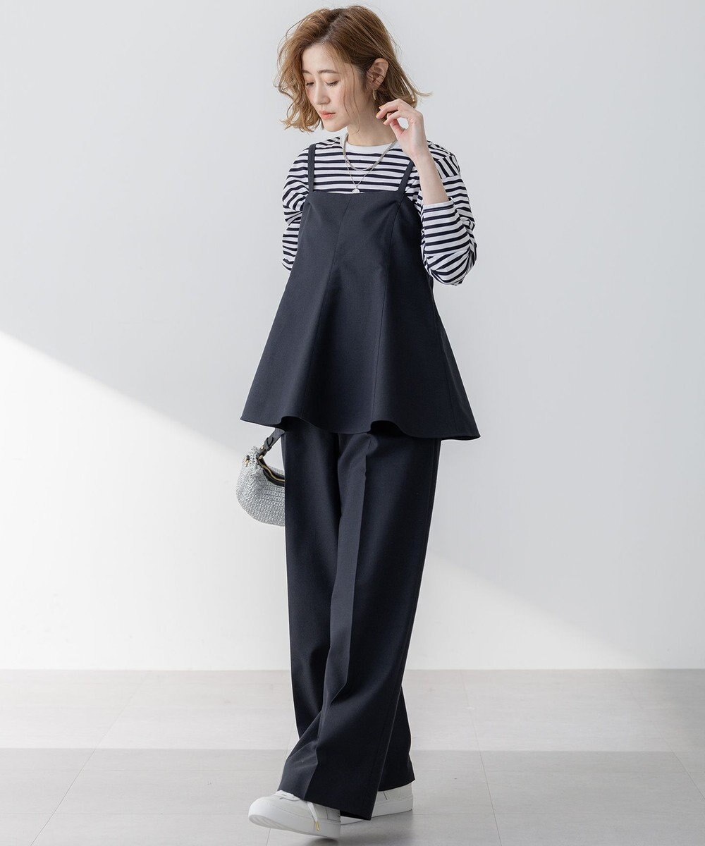 23区 【洗える】スラブツイードストレッチ キャミソール ブラウス 