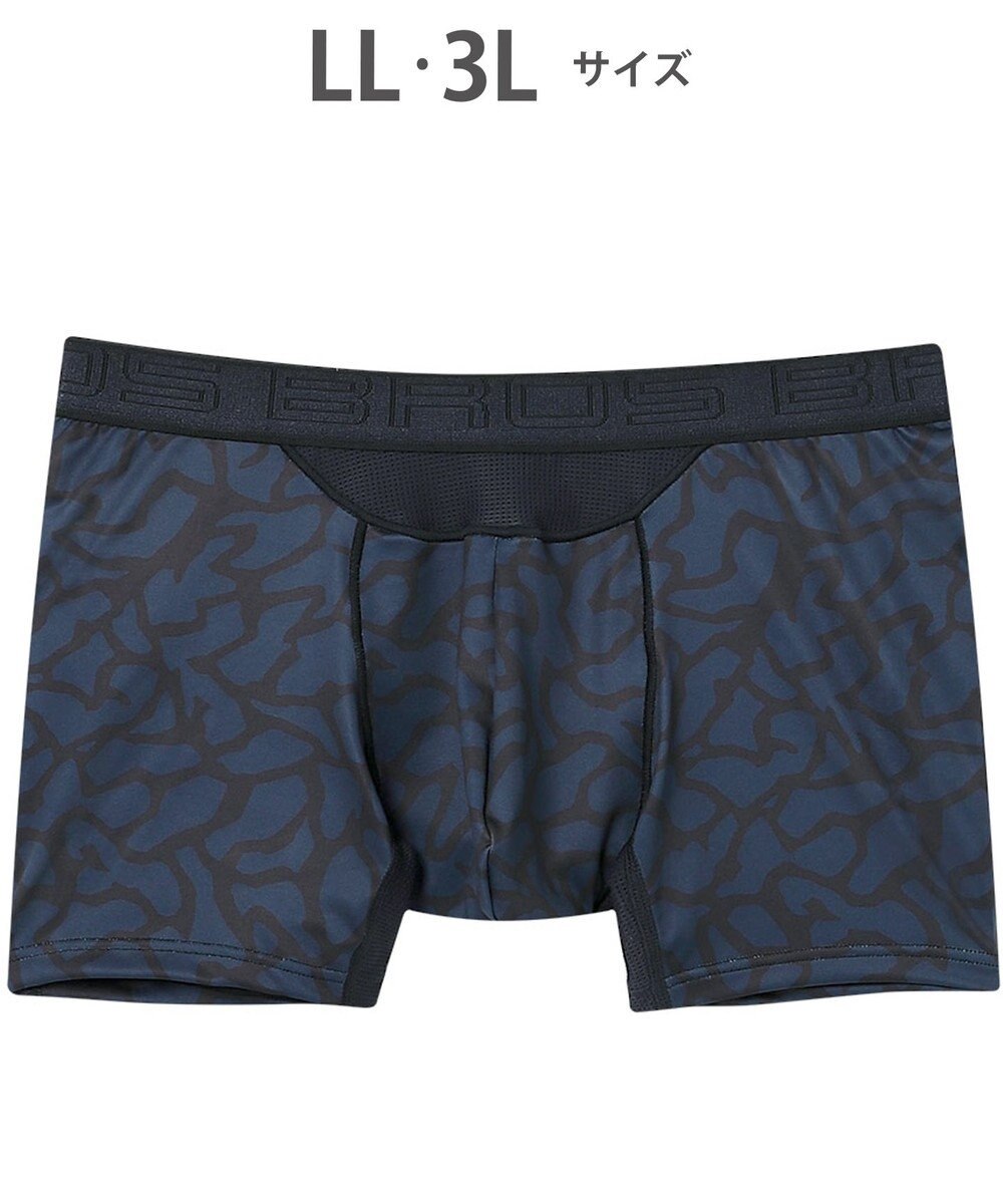 WACOAL MEN ボクサーパンツ 風が通ってムレ軽減。 ダブルエアスルータイプ 吸汗速乾 前閉じ GT3910 /ブロス バイ ワコールメン 