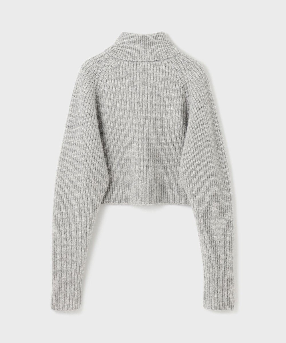 GRACE CONTINENTAL 畦zipニットトップ 