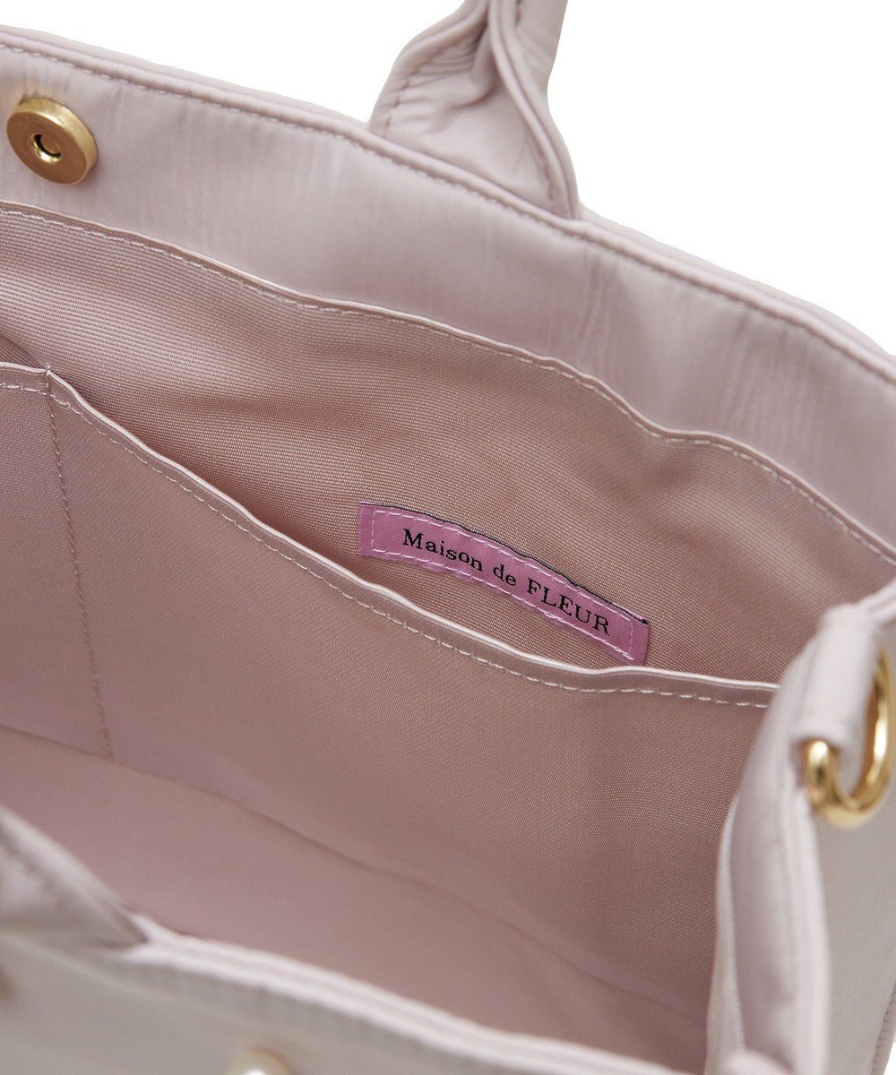 Maison de FLEUR パール2Wayトートバッグ 