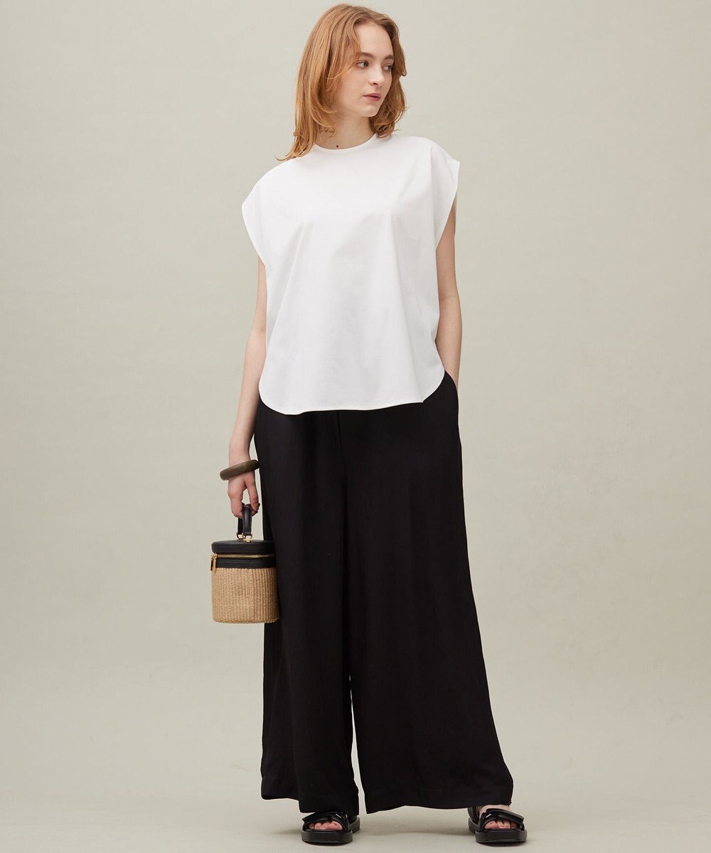 23区 【SACRA】アセテートブライトツイル サロペット 