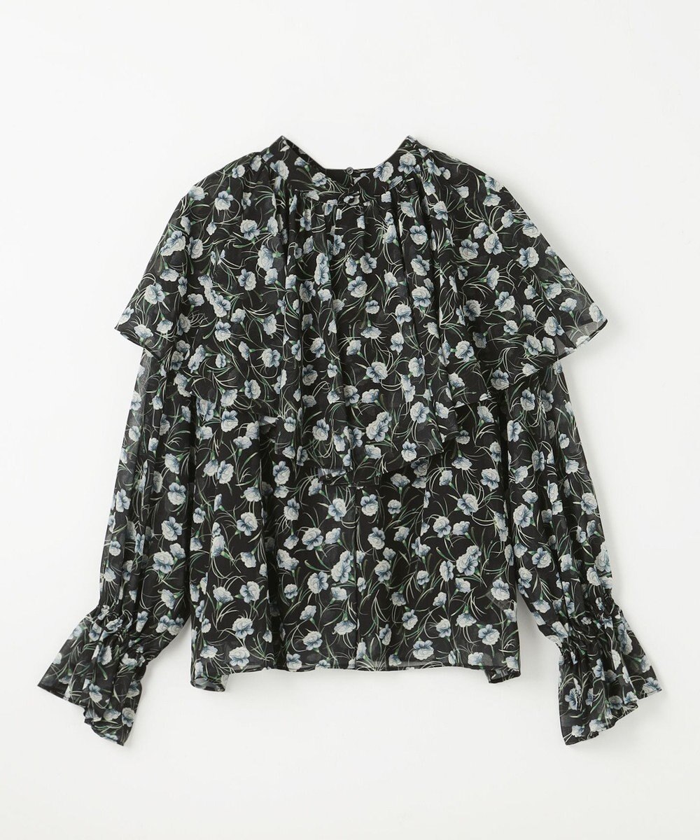 GRACE CONTINENTAL スモールフラワーケープトップ 