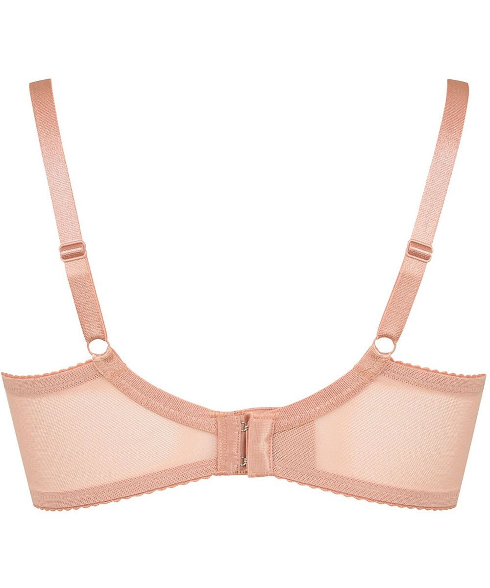 WACOAL 【リボンブラ 脇すっきり】 ブラジャー 脇高設計 着やせシルエット 谷間をメイクしてキープ Gカップまで対応 大きいサイズ レディース BRB433 /ワコール 