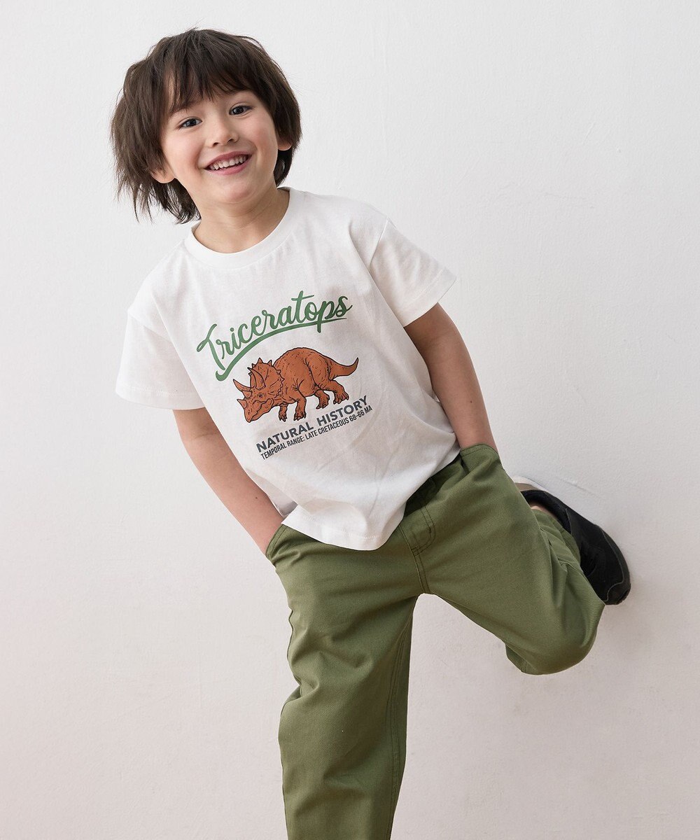 ANY KIDS 恐竜プリント 半袖 Tシャツ 