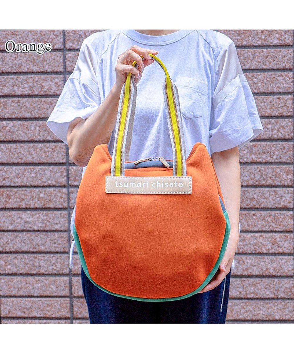 tsumori chisato CARRY ネコかおウレタン ショルダーバッグ 中サイズ 猫モチーフ トートバッグ 