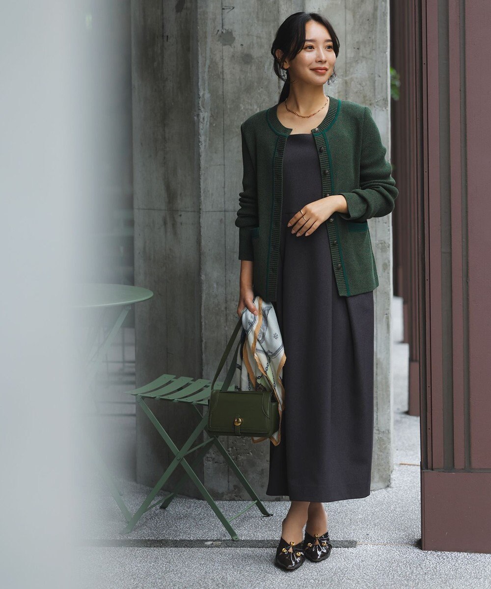 uncrave 【モデル村岡美里さん × uncrave STANDARD】ニットジャケット 