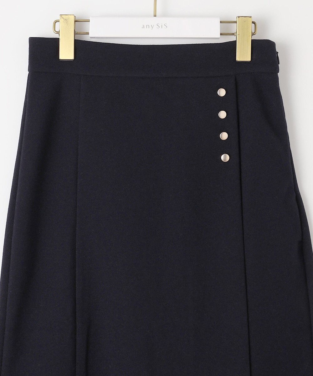 ANY SIS 【洗える】メルトンジャージー スカート 