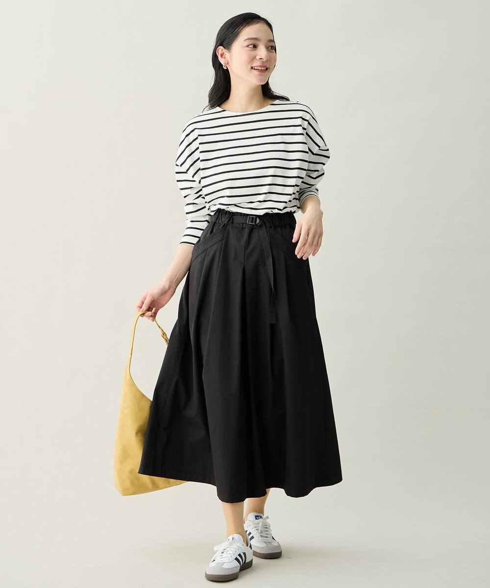 ANY L コクーンボーダープルオーバー 