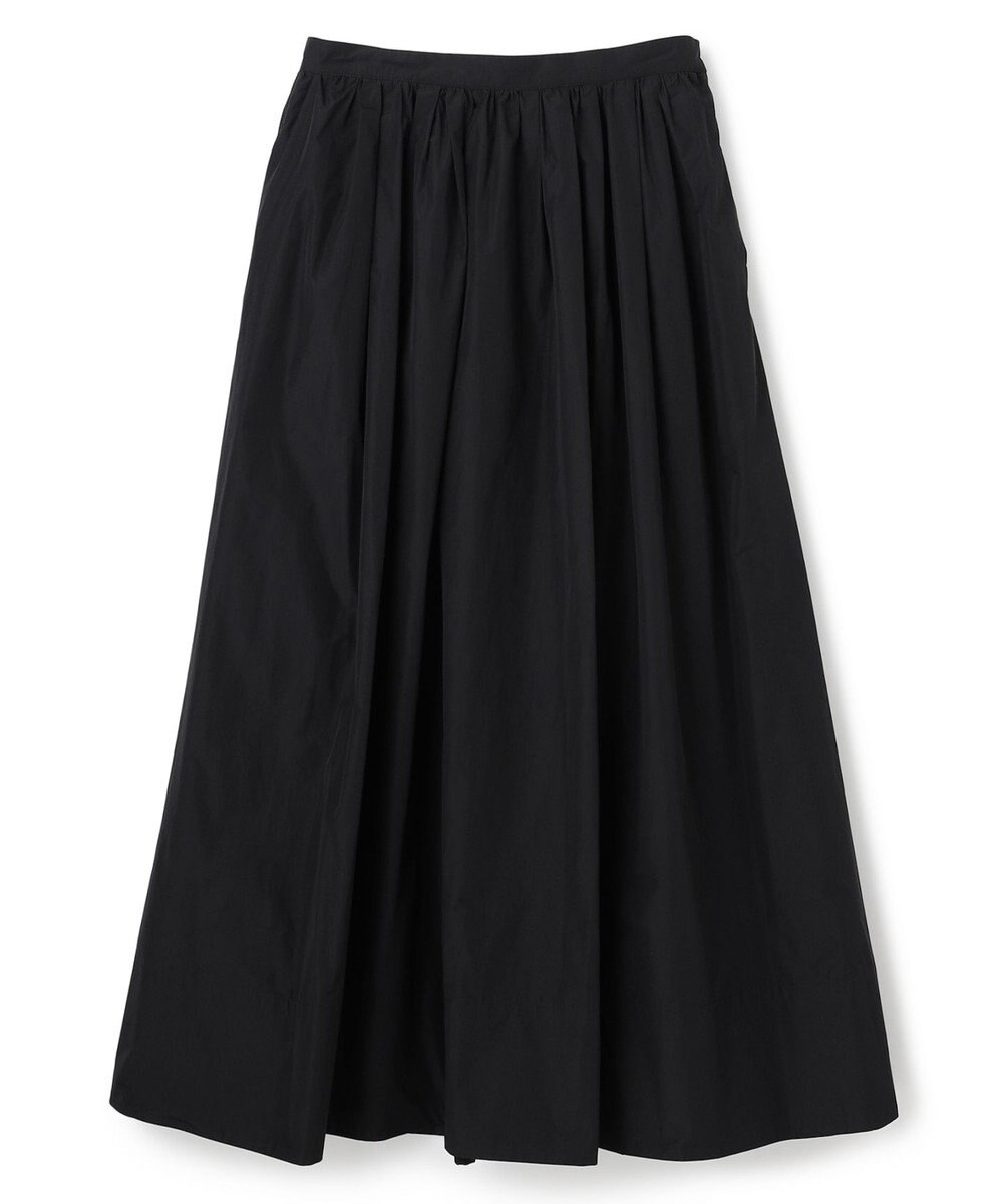 uncrave メモリータフタ フレアスカート 