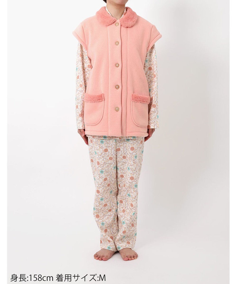 Wing パジャマ 長袖 長ズボン 綿混(本体) あったか レディース EP6013 ウイング／ワコール 