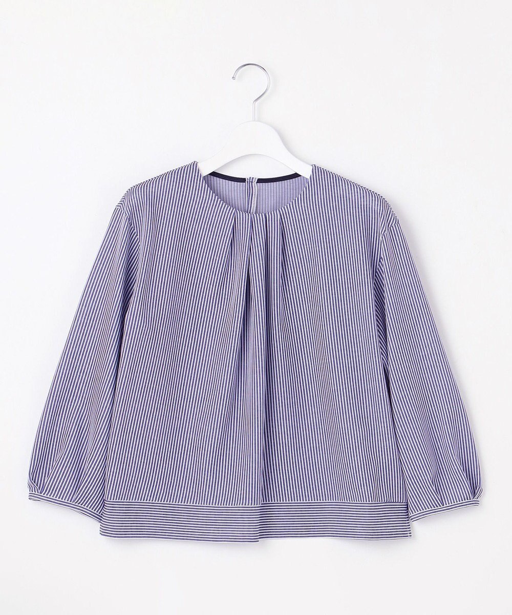 J.PRESS LADIES S 【WEB限定カラーあり】ストライプジャカード フロントタック カットソー 