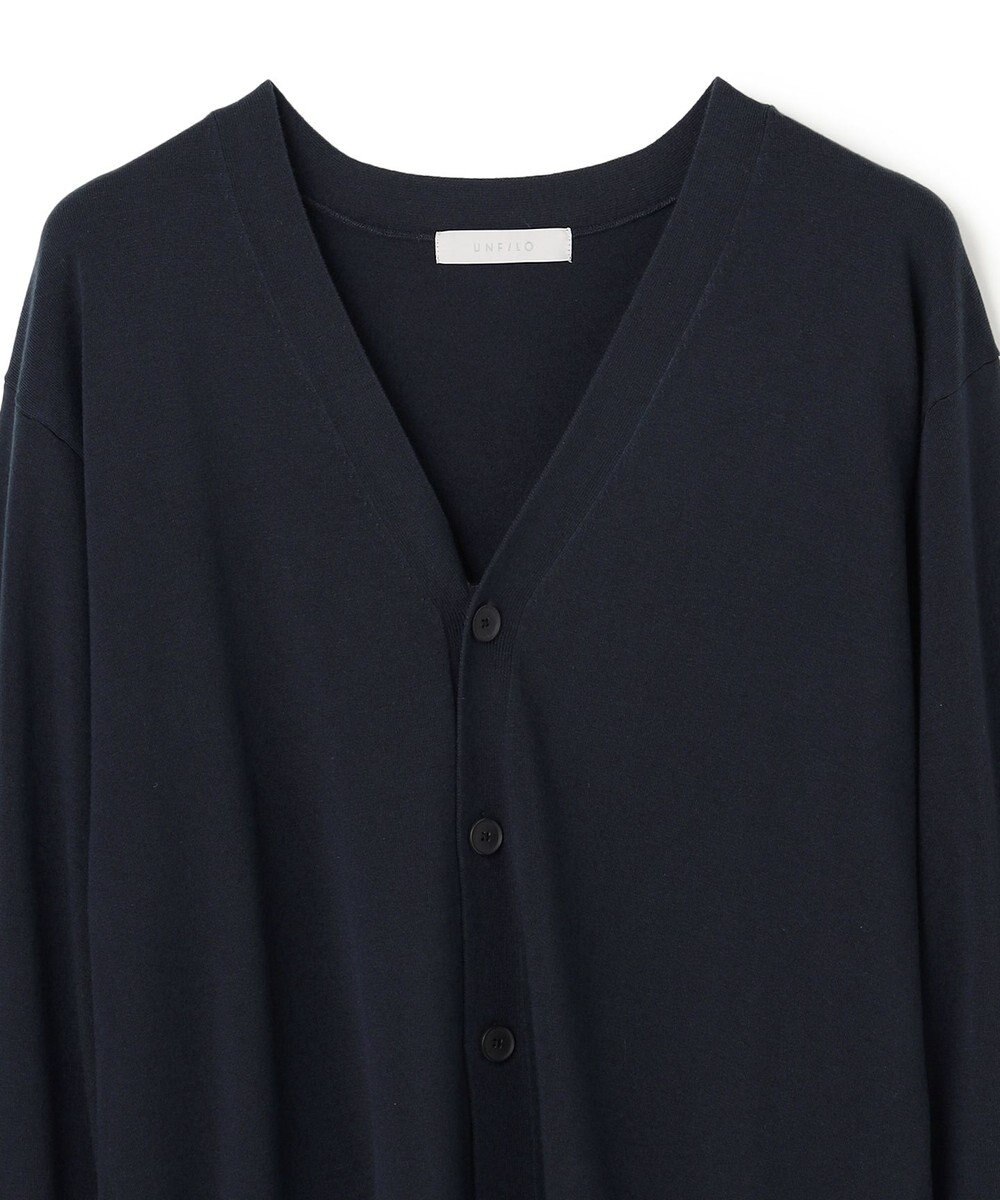 UNFILO MENS 【男女兼用】ソフトサーモ アンチピリングニット カーディガン 