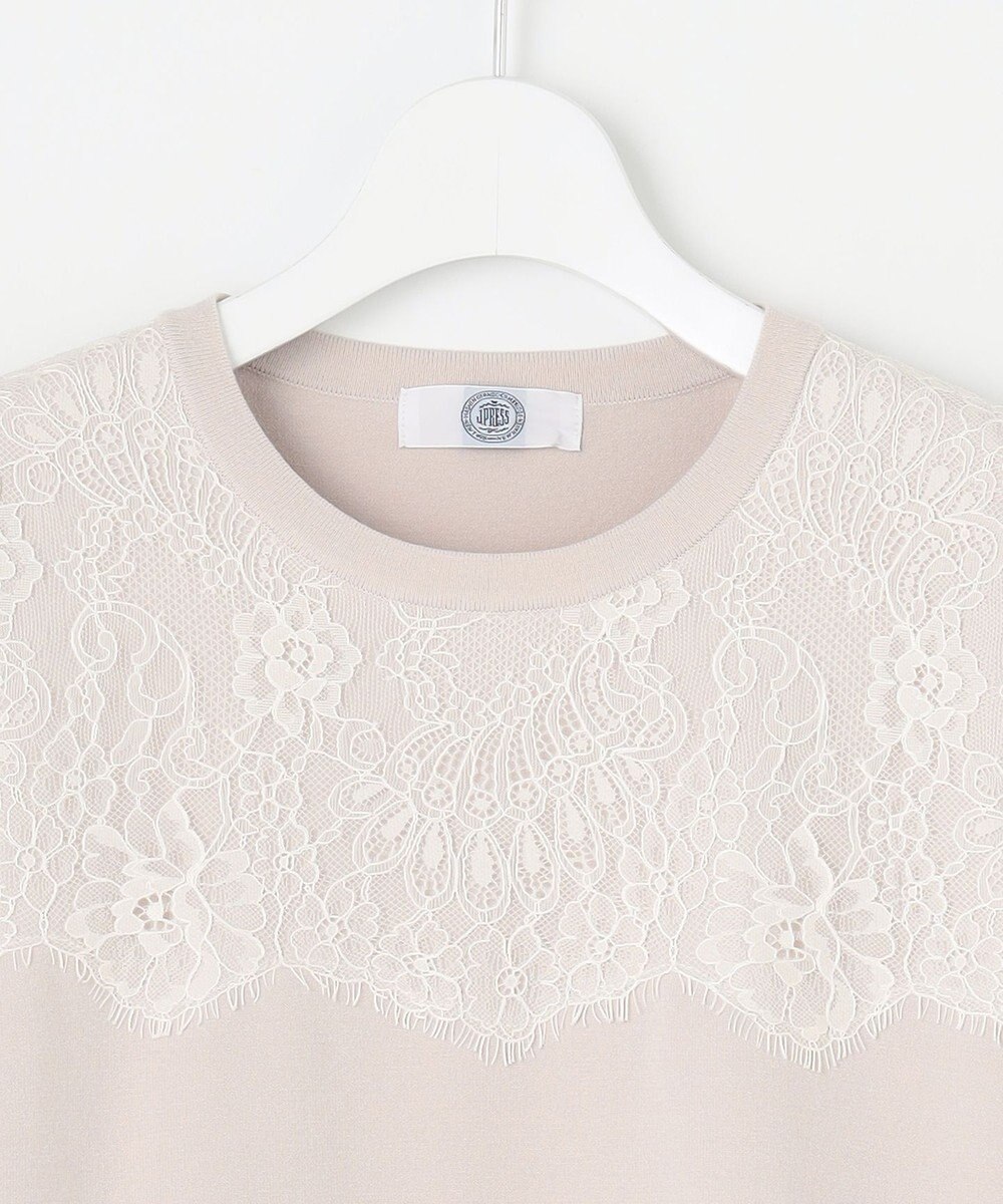 J.PRESS LADIES L 【洗える】DÉCOR レース ニット 