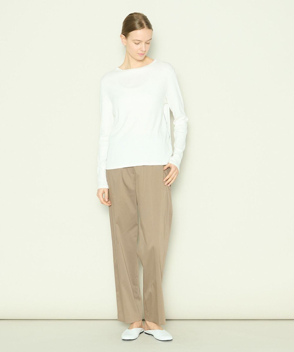 JOSEPH 【洗える】クリーミーリブ　ロングスリーブトップス 