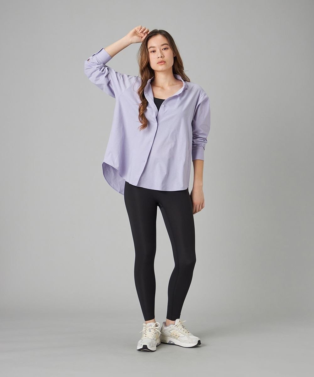 Chacott EasyCare+ノーカラーシャツ 